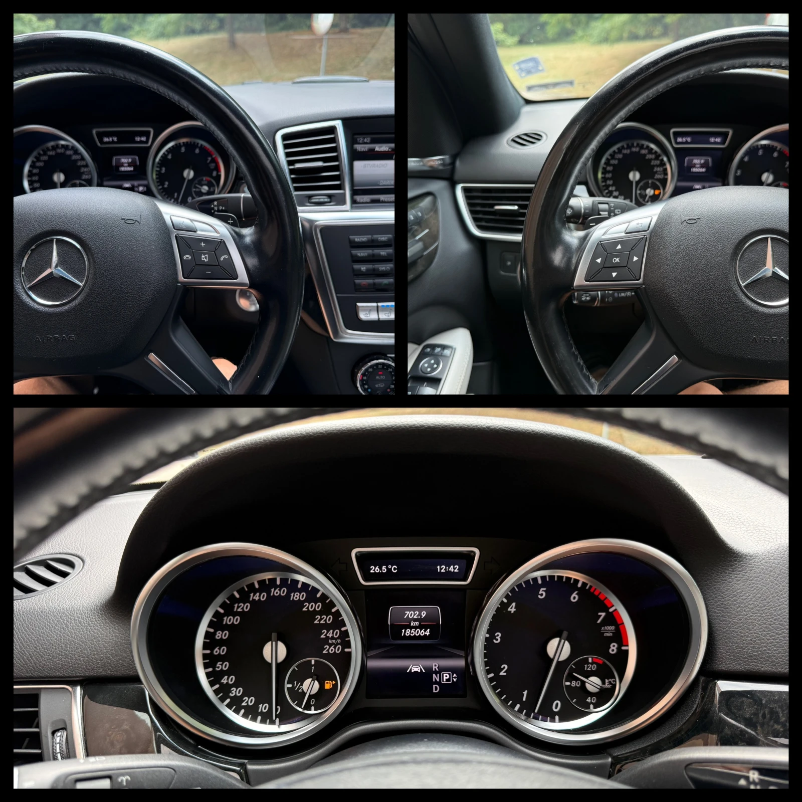 Mercedes-Benz ML 500 4 Matic/AMG Line/Distronic/360 Camera/Keyless Go, снимка 14 - Автомобили и джипове - 55597161