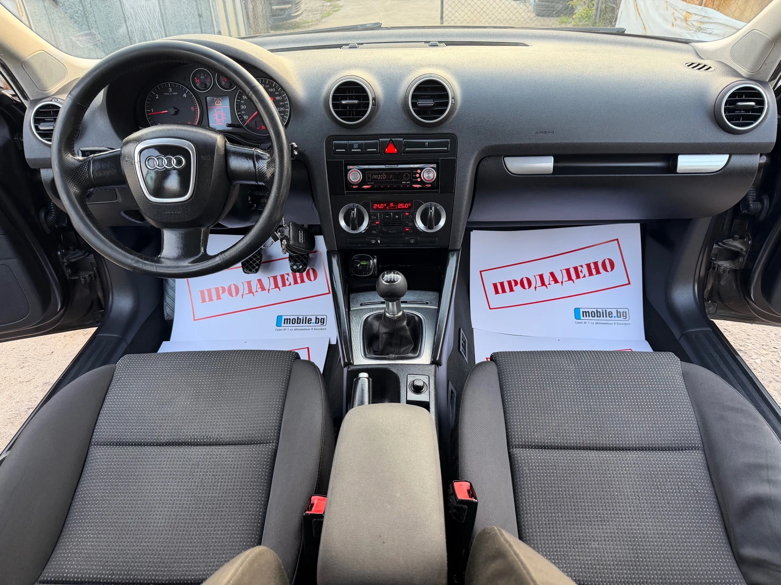 Audi A3 2.0TDI 140HP 6 SKOROSTI S-LINE KLIMA 2007G NOV, снимка 12 - Автомобили и джипове - 54195448