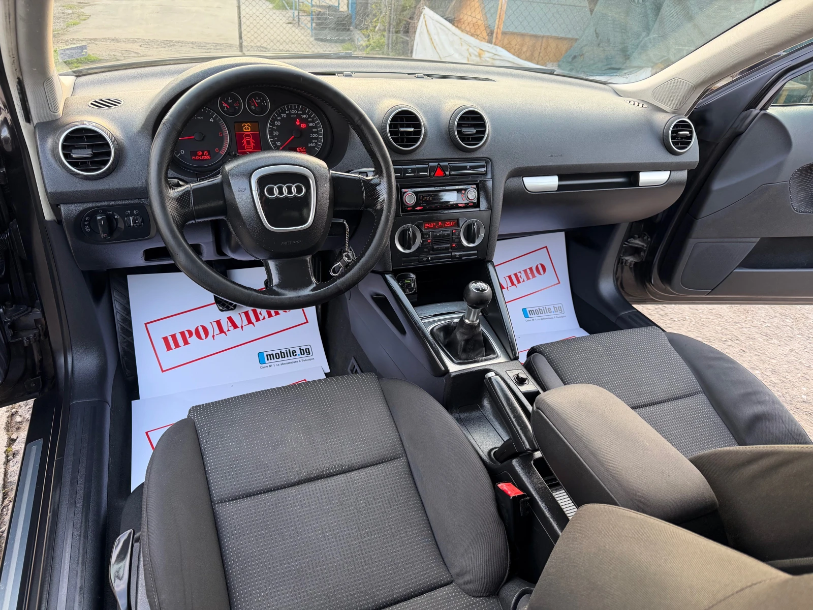 Audi A3 2.0TDI 140HP 6 SKOROSTI S-LINE KLIMA 2007G NOV, снимка 11 - Автомобили и джипове - 54195448