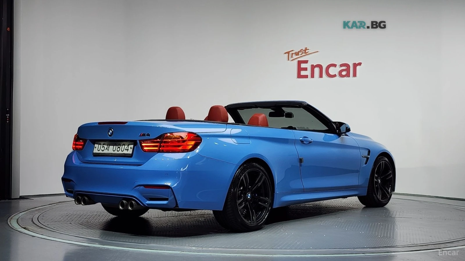 BMW M4 CABRIO* ЧЕРВЕНА КОЖА* HEAD UP* NAVI* КАМЕРА, снимка 2 - Автомобили и джипове - 55341197