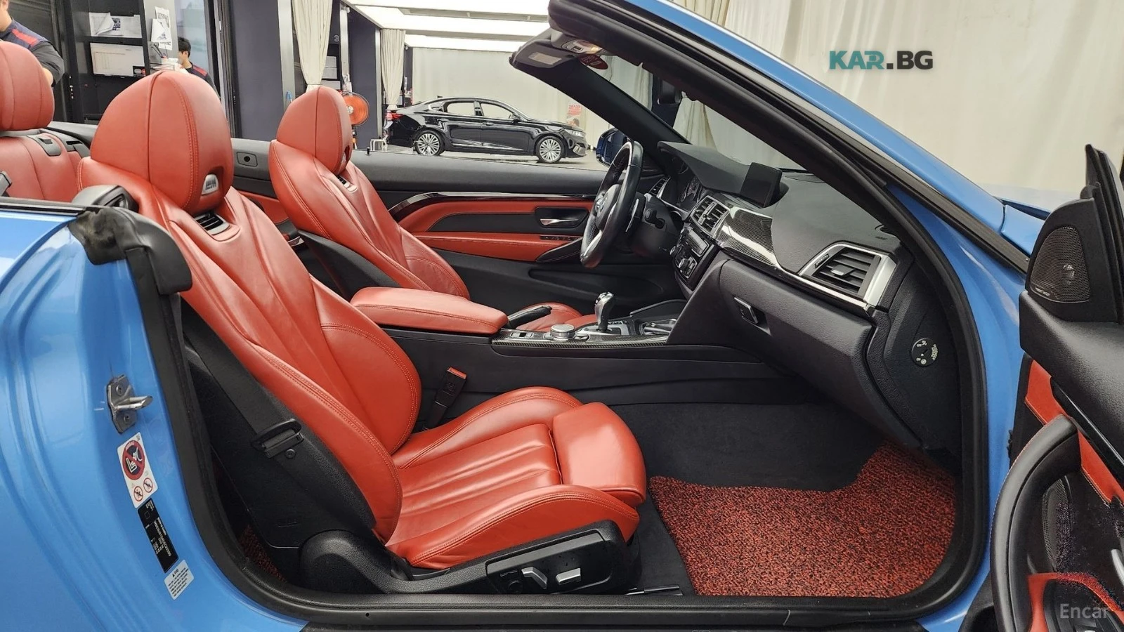 BMW M4 CABRIO* ЧЕРВЕНА КОЖА* HEAD UP* NAVI* КАМЕРА, снимка 11 - Автомобили и джипове - 55341197