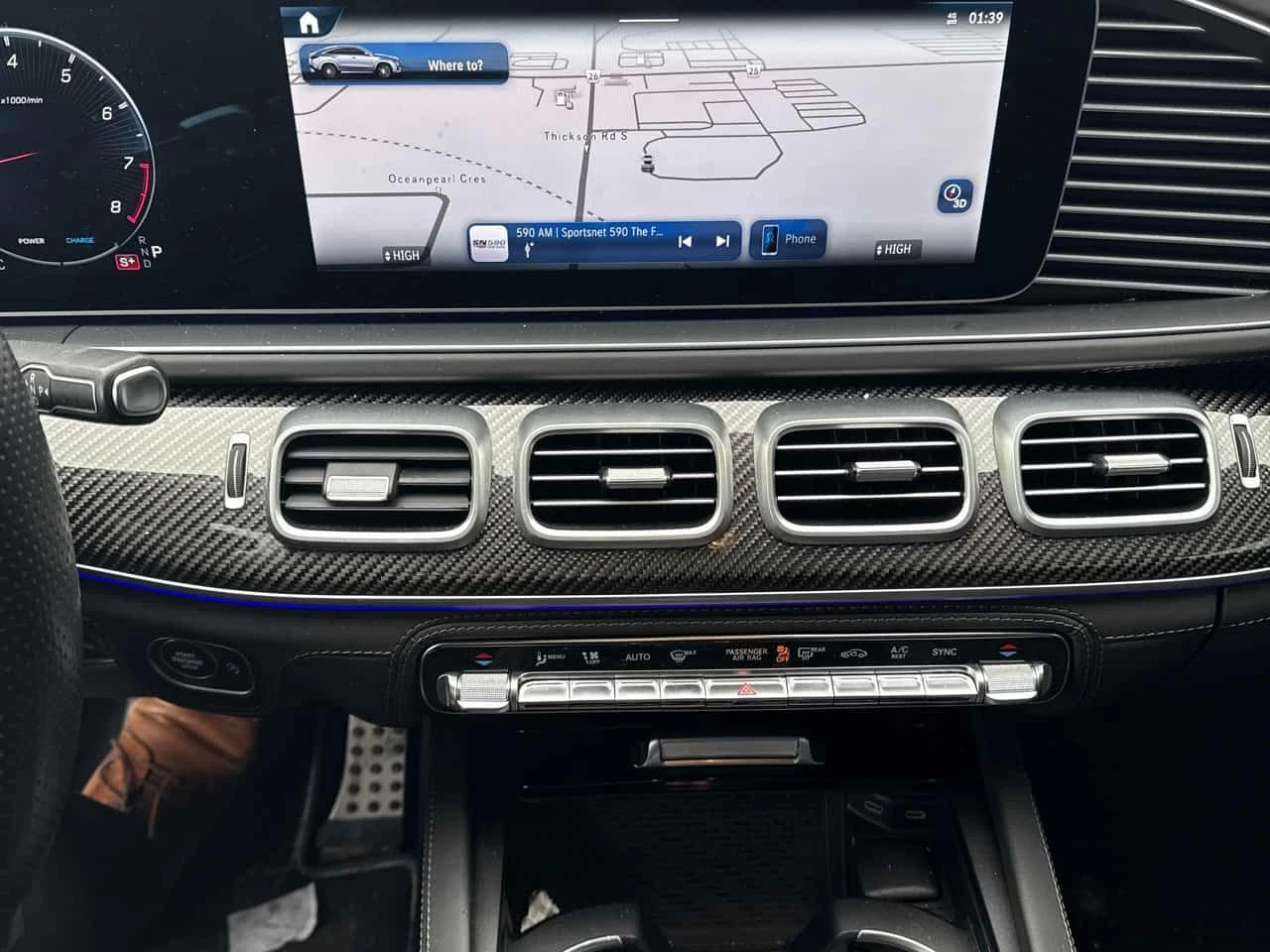 Mercedes-Benz GLE 63 S AMG * BURMESTER * ОБДУХВАНЕ * 360 * ДИСТРОНИК - изображение 9