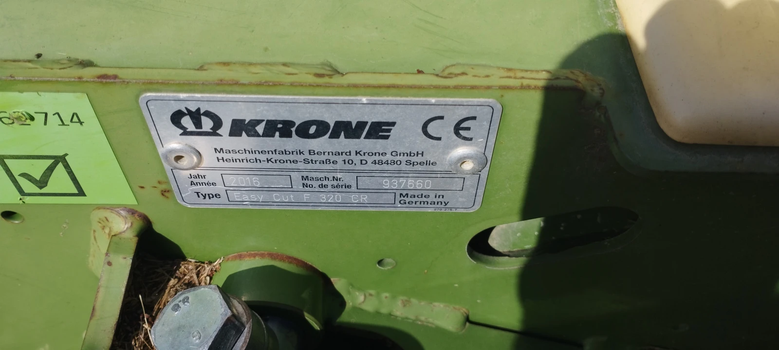 Сенокосачка Krone EasyCut F 320 CR - изображение 5