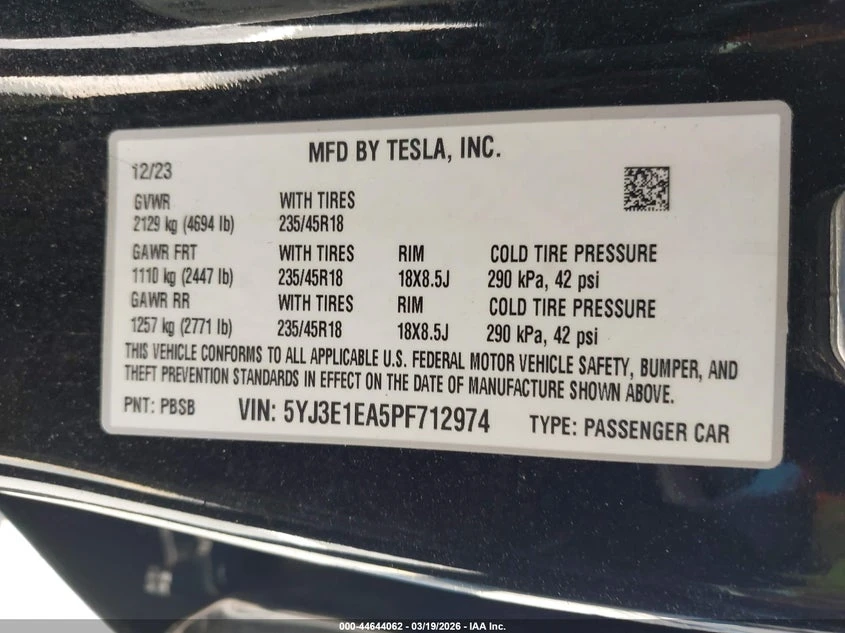 Tesla Model 3 Rear-Wheel Drive, снимка 9 - Автомобили и джипове - 54435717