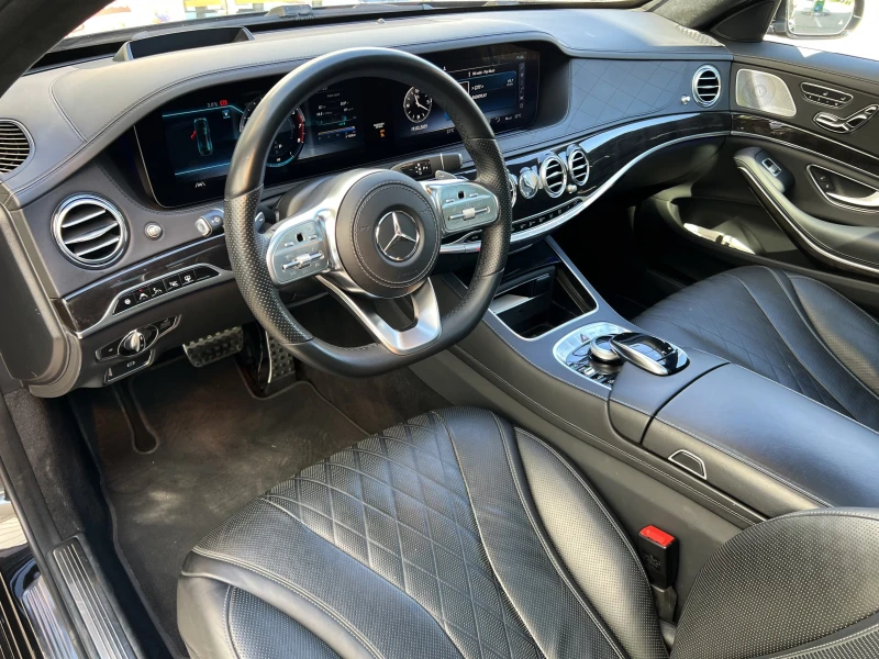 Mercedes-Benz S 560 AMG/LONG/4MATIC/EXCLUSIV/BURM/PANO/HEAD UP/TV/360/, снимка 10 - Автомобили и джипове - 49561999