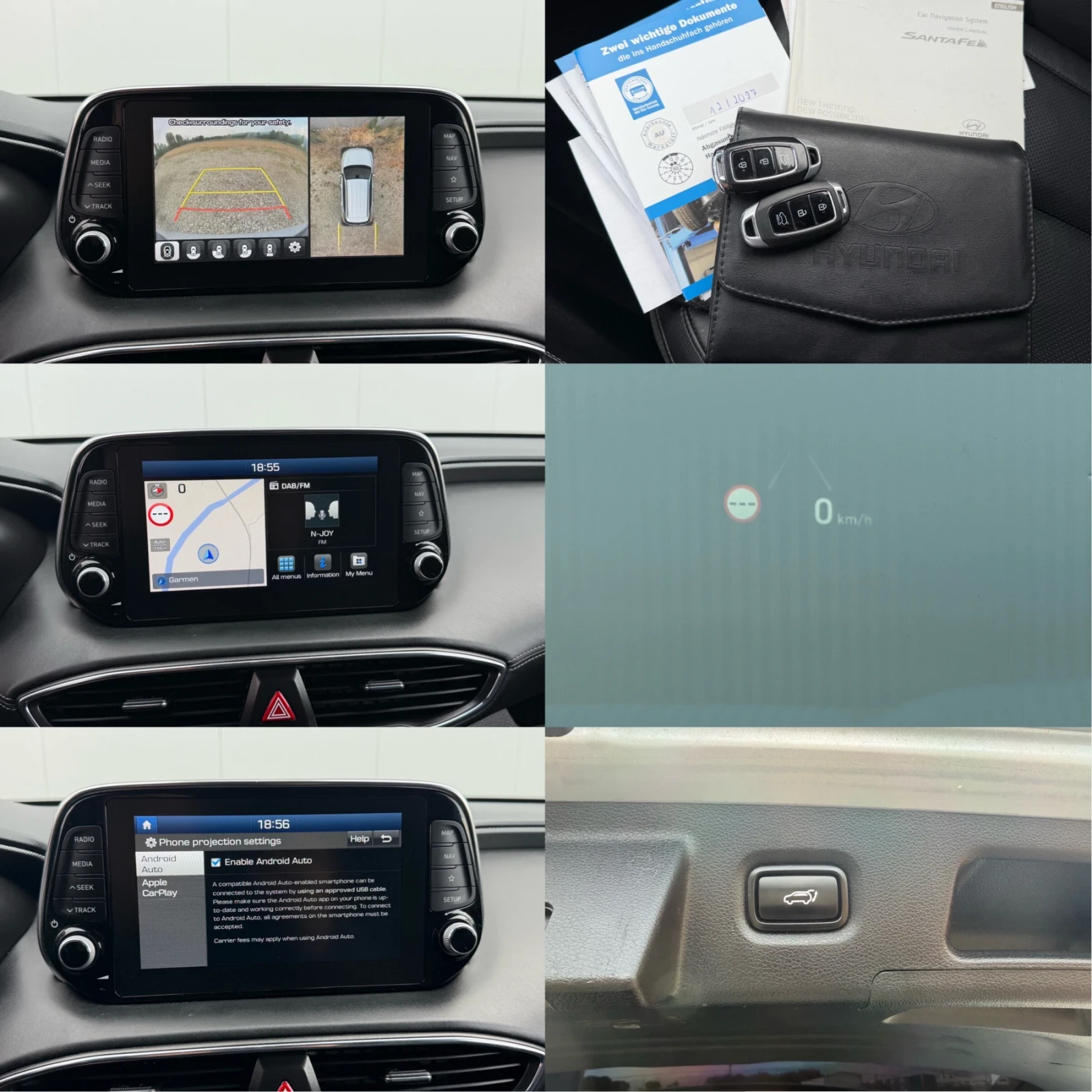 Hyundai Santa fe 2.2 CRDi 4x4 Premium HTRAC/ Всички екстри, снимка 17 - Автомобили и джипове - 54784327