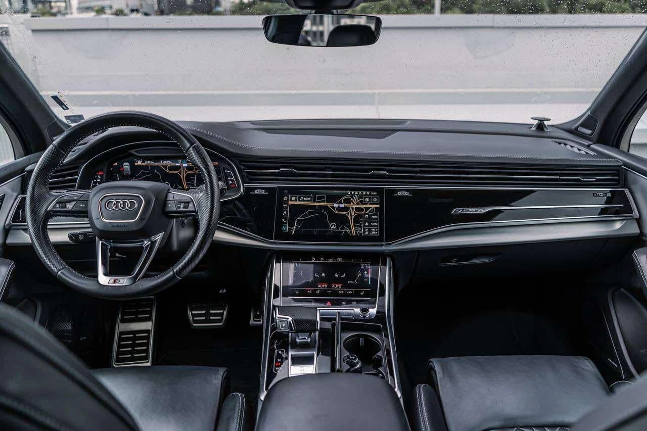 Audi SQ7 4.0BITURBO* DIS* QUATTRO* S-LINE* B&O* FULL BLACK* - изображение 8