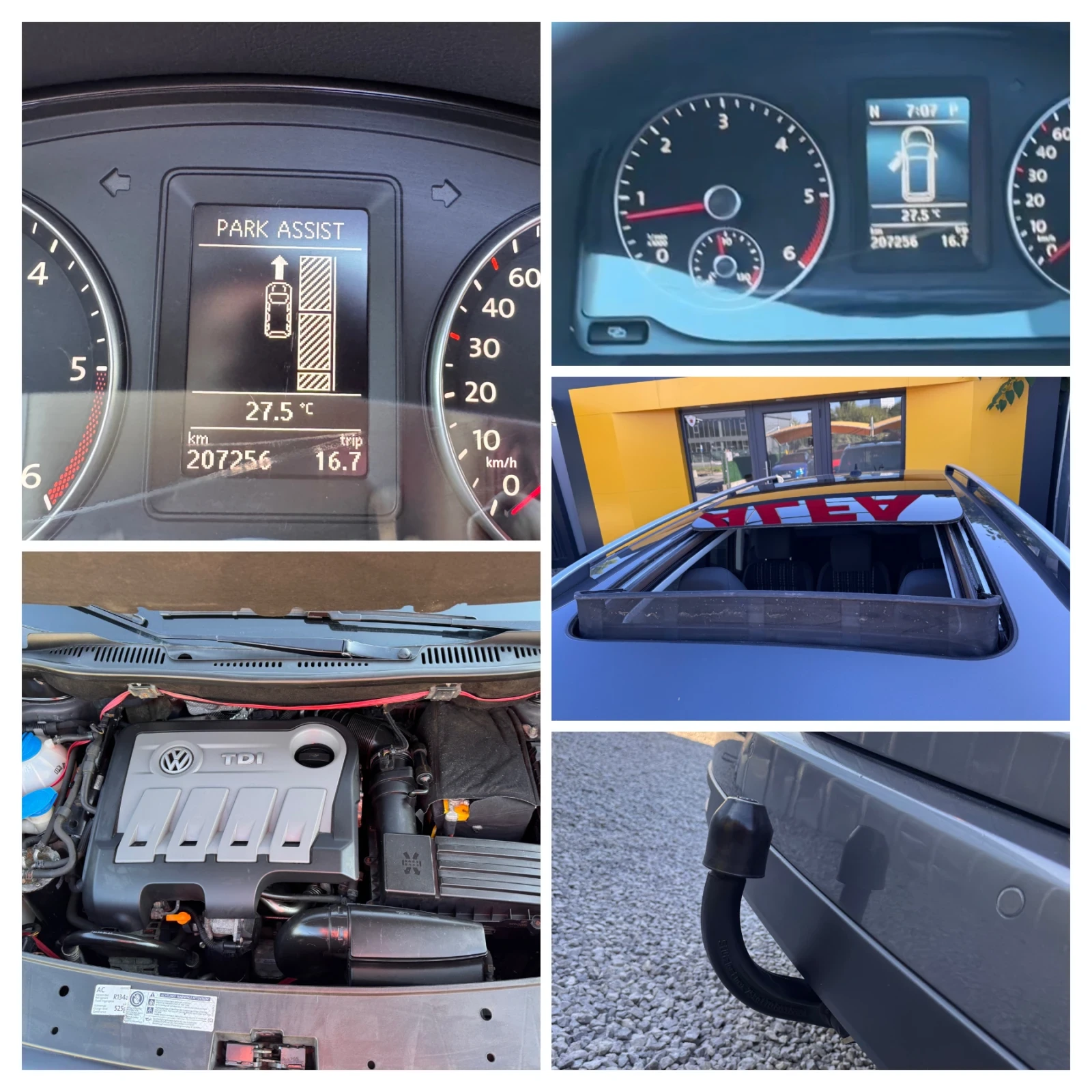VW Touran 2.0d/CROSS/ВС.ЕКСТРИ/ПАНО+ КАМЕРА+ САМОПАРКИРАНЕ/Т, снимка 17 - Автомобили и джипове - 55996528