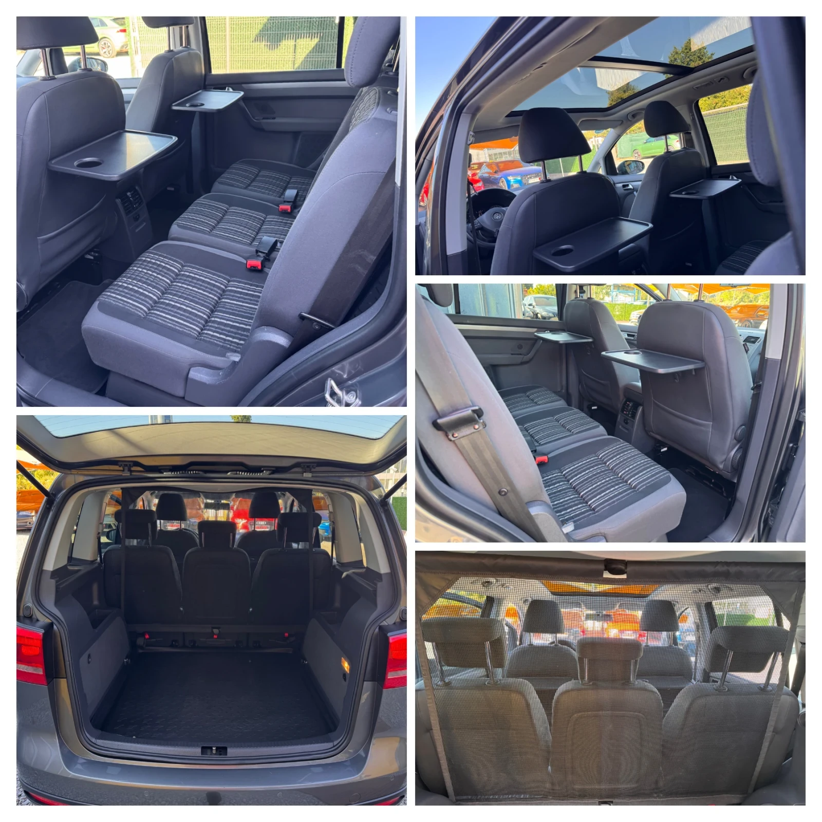 VW Touran 2.0d/CROSS/ВС.ЕКСТРИ/ПАНО+ КАМЕРА+ САМОПАРКИРАНЕ/Т, снимка 13 - Автомобили и джипове - 55996528