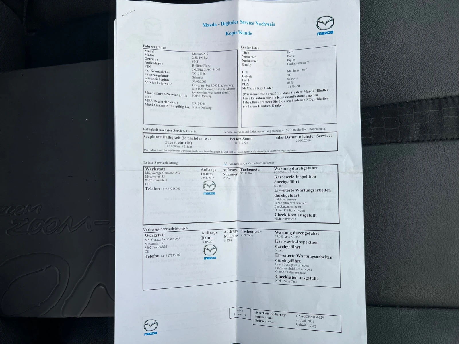 Mazda CX-7 2.3T* 4х4* Sport* ШВЕЙЦАРИЯ* КОЖА* , снимка 15 - Автомобили и джипове - 54057856