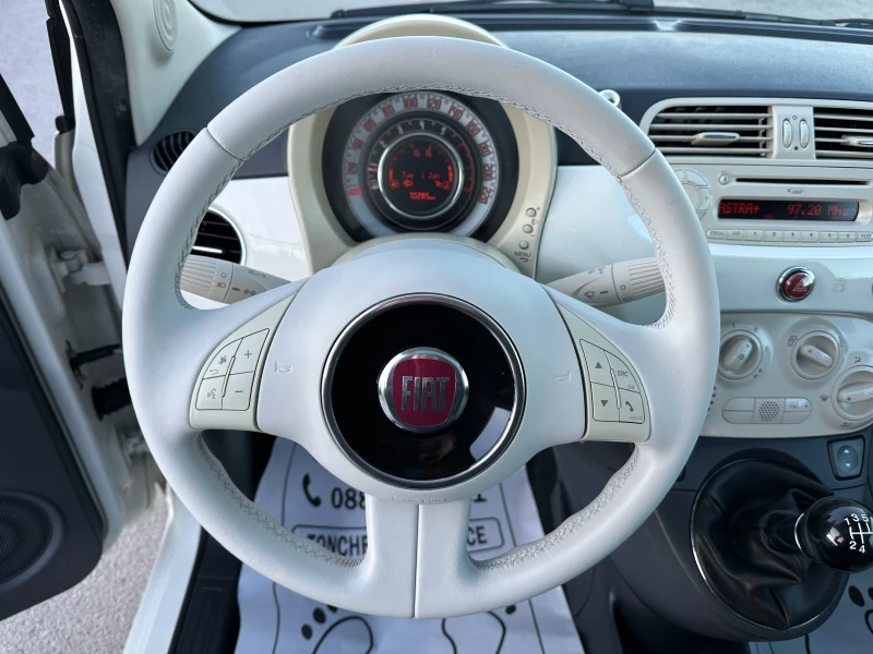 Fiat 500 1.2i-70.285km-NEW-EURO-6B-PANORAMA-TOP-PARKTRONIK, снимка 10 - Автомобили и джипове - 48407980