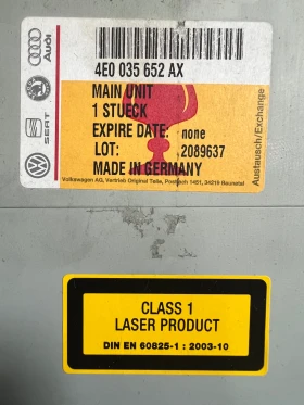 4E0035652AX  MMI модул  AUDI A6 C6 4E0 035 652 AX  , снимка 2