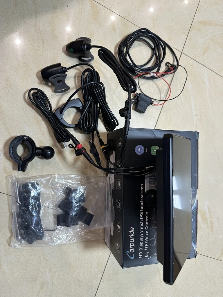 Carpuride W712D with Rotatable Motorcycle Stereo with GPS Navigation & 2 Dash Cam | Mobile.bg � ����������� 9