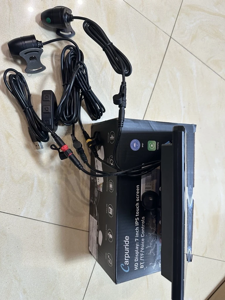 Carpuride W712D with Rotatable Motorcycle Stereo with GPS Navigation & 2 Dash Cam | Mobile.bg � ����������� 8