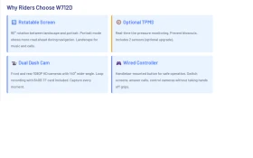 Carpuride W712D with Rotatable Motorcycle Stereo with GPS Navigation & 2 Dash Cam | Mobile.bg � ����� ������ 13