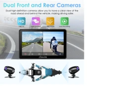 Carpuride W712D with Rotatable Motorcycle Stereo with GPS Navigation & 2 Dash Cam | Mobile.bg � ����� ������ 4