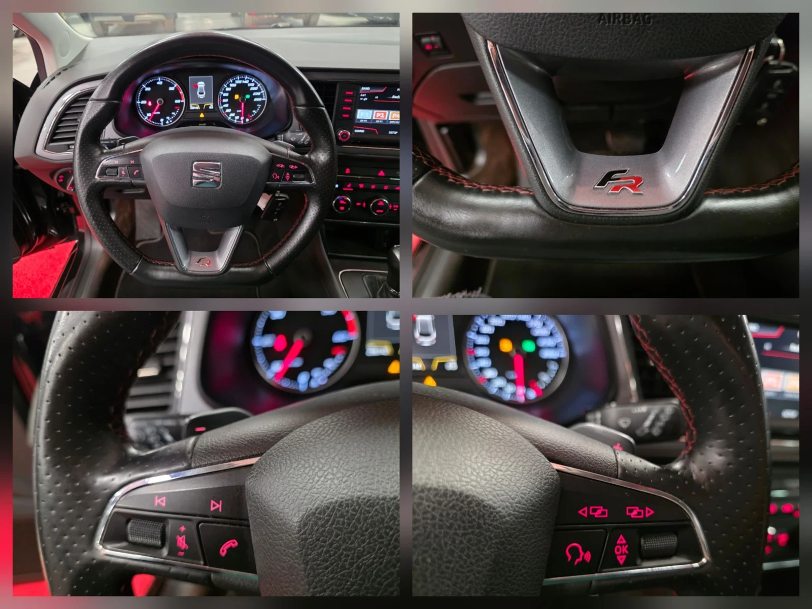 Seat Leon 2.0TDI | DSG | FR, снимка 14 - Автомобили и джипове - 53827756