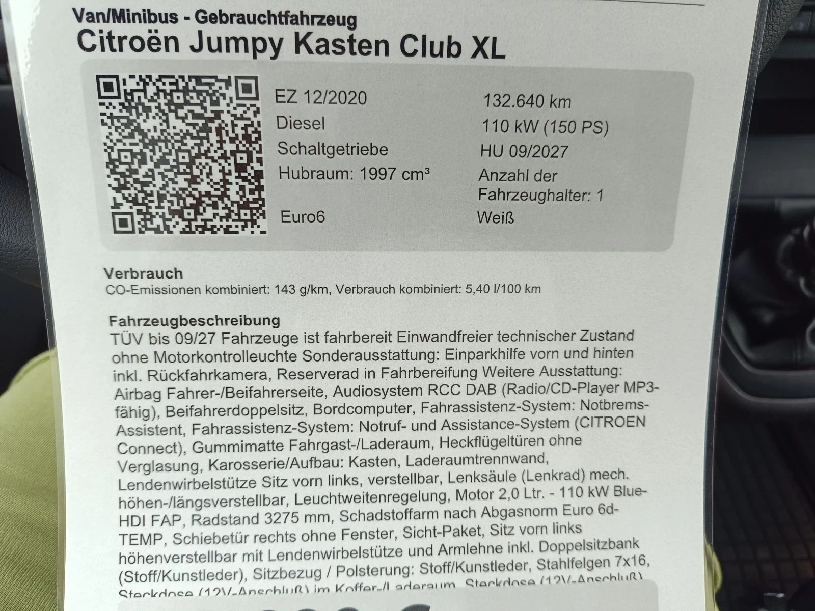 Citroen Jumpy  XL 2.0 134000км 12.2020, снимка 12 - Бусове и автобуси - 54885200