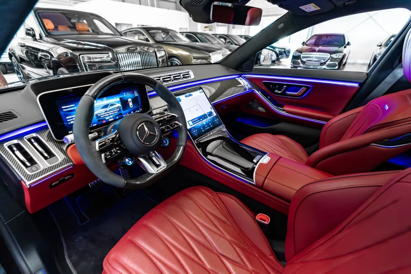 Mercedes-Benz S 63 AMG E-Performance | RED INTERIOR |  | Mobile.bg   9