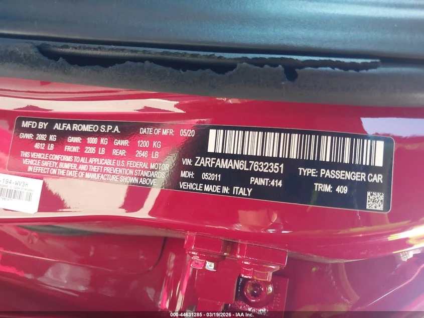 Alfa Romeo Giulia 2.0l Rwd, снимка 9 - Автомобили и джипове - 54093850