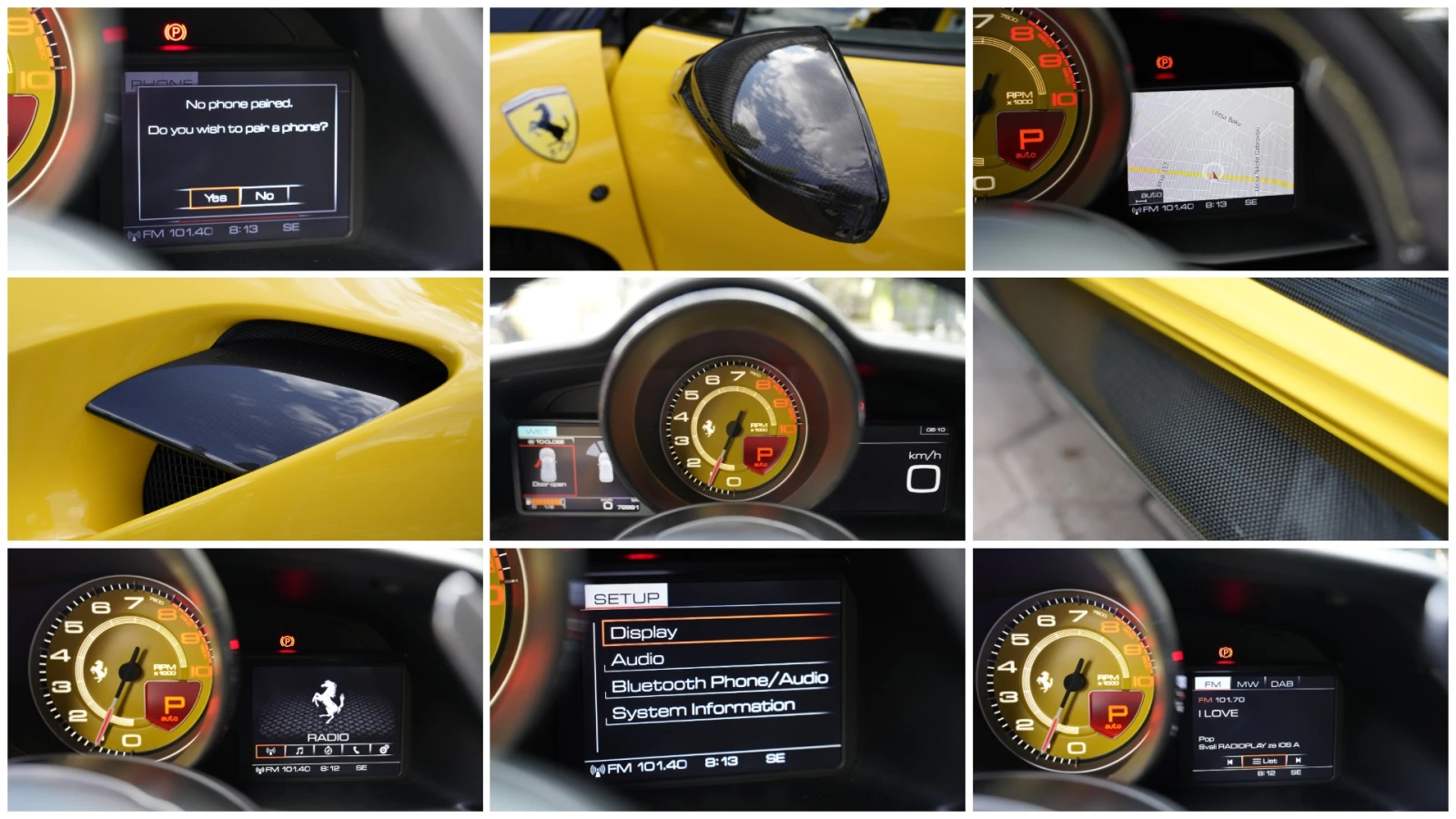 Ferrari 488 GTB 3.9 V8 BiTurbo Carbon Package AKRAPOVIC, снимка 13 - Автомобили и джипове - 55277092
