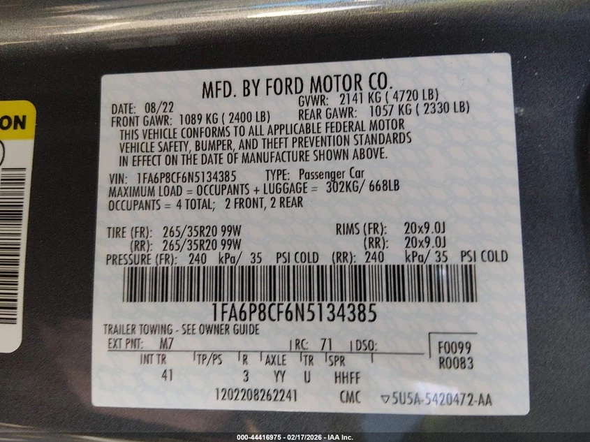 Ford Mustang 5.0l Gt Premium Fastback, снимка 9 - Автомобили и джипове - 54002354