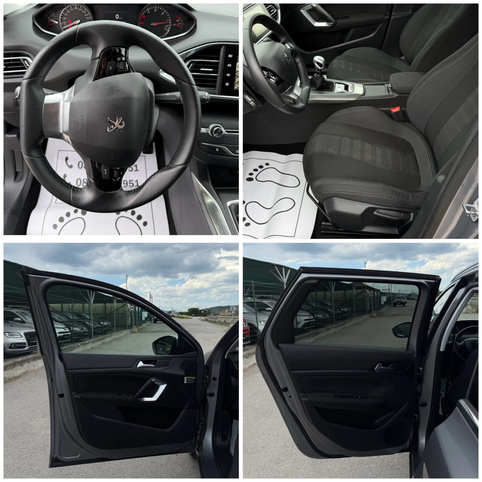 Peugeot 308 1.6-BLUEHDI-152.000km-НАПЪЛНО РЕАЛНИ-FULL LED-TOP, снимка 15 - Автомобили и джипове - 54954759