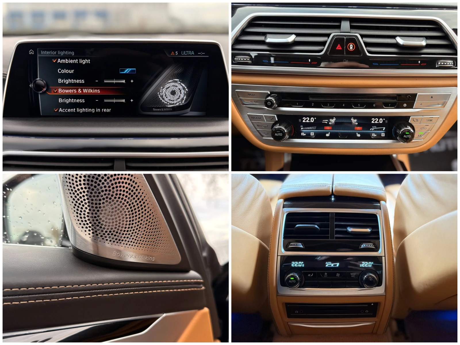 BMW 740 Ld= xDrive= M-pack= Long= Individual= 3xTV= B & W=, снимка 16 - Автомобили и джипове - 55564558