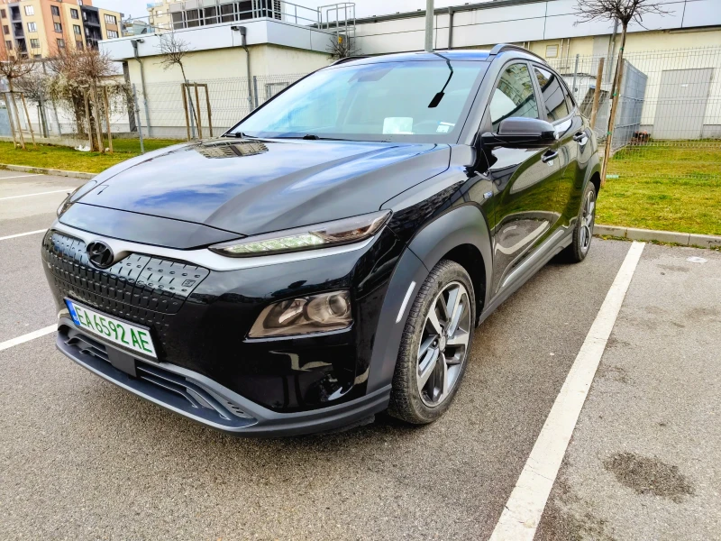 Hyundai Kona 64KWh/Blue link/3 ФАЗНА/SOH100%/Термопомпа/HEADUP, снимка 3 - Автомобили и джипове - 53532366