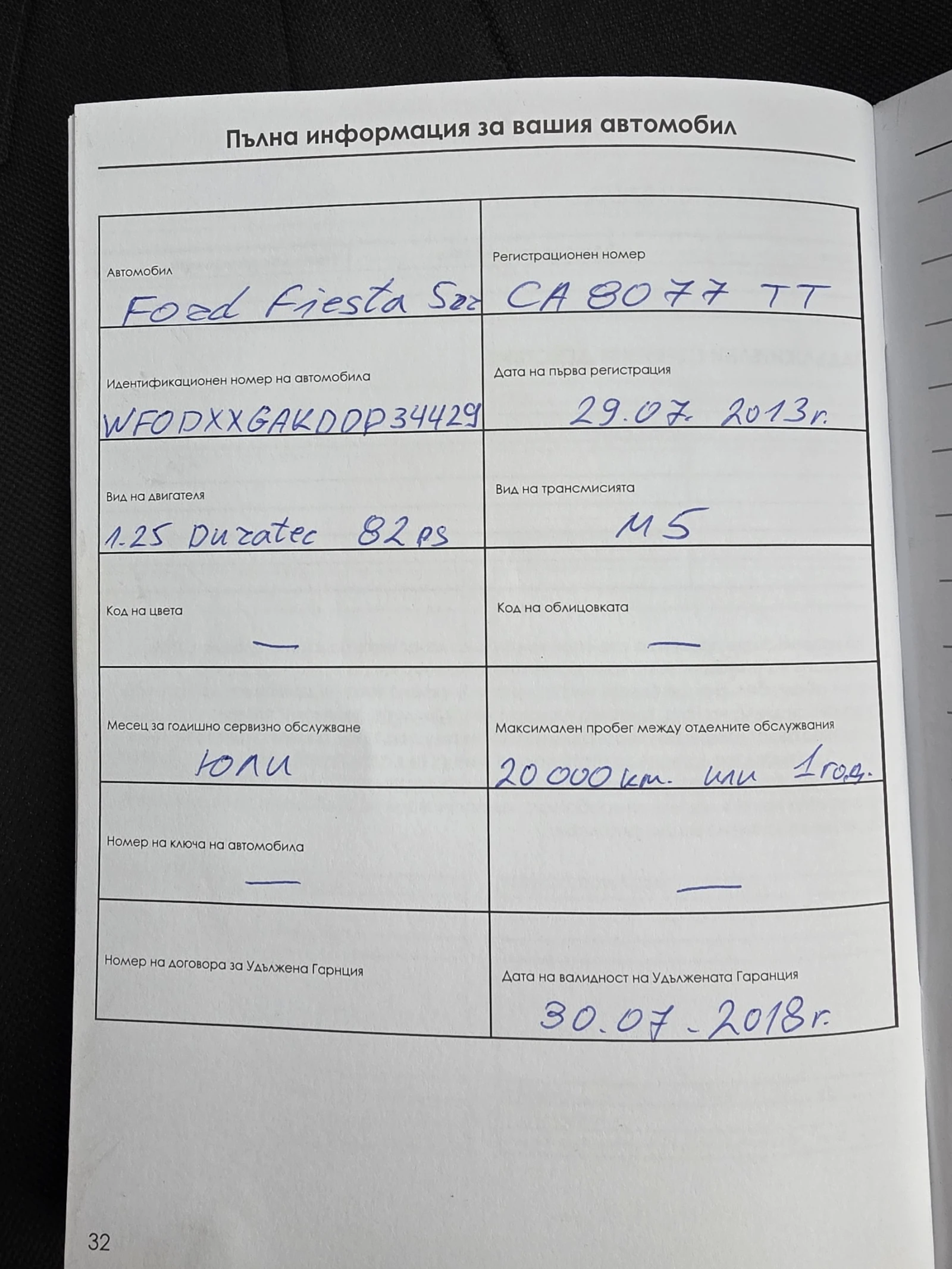 Ford Fiesta 1.25 82кс., снимка 16 - Автомобили и джипове - 54709253