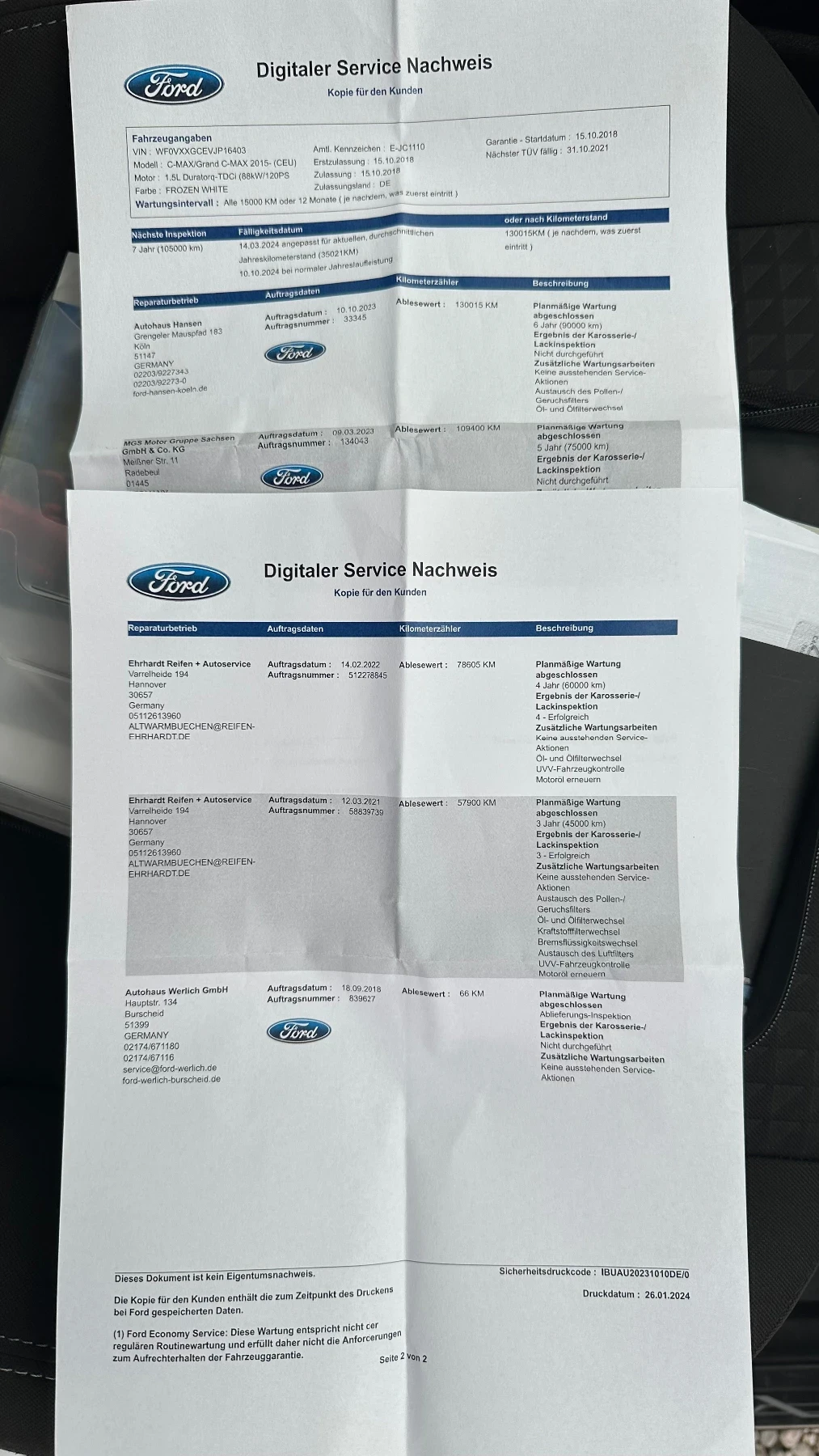 Ford C-max 1.5 TDCI, снимка 13 - Автомобили и джипове - 54283827