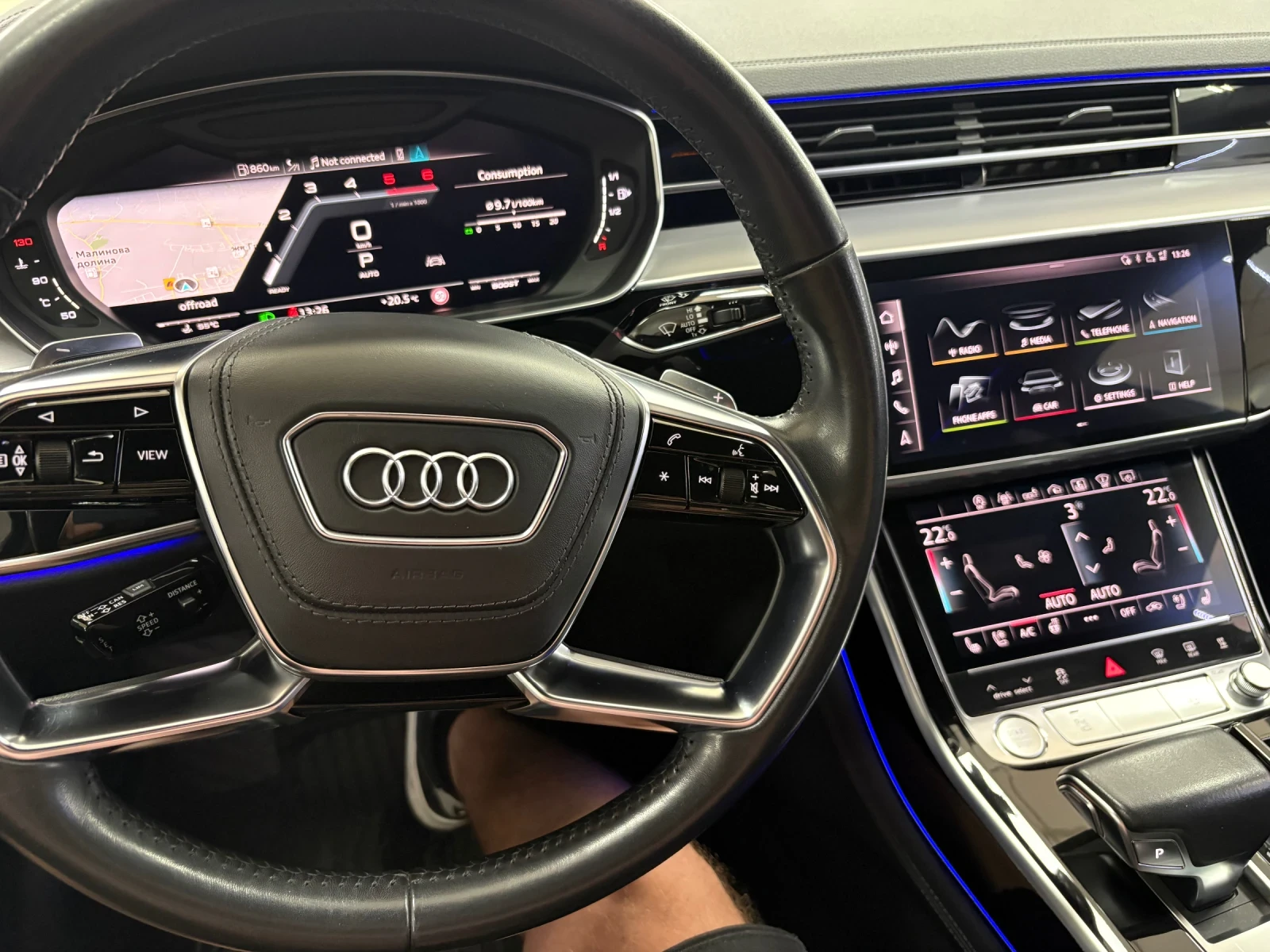 Audi A8 5.0TDI FULL| SHADOW LINE, снимка 15 - Автомобили и джипове - 54738922