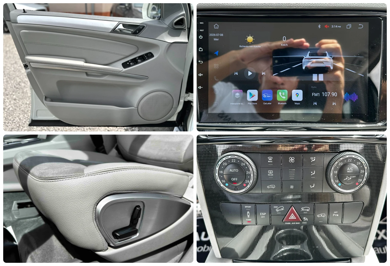 Mercedes-Benz ML 300 3.0CDI 190HP CARPLAY 4MATIC , снимка 15 - Автомобили и джипове - 55207658