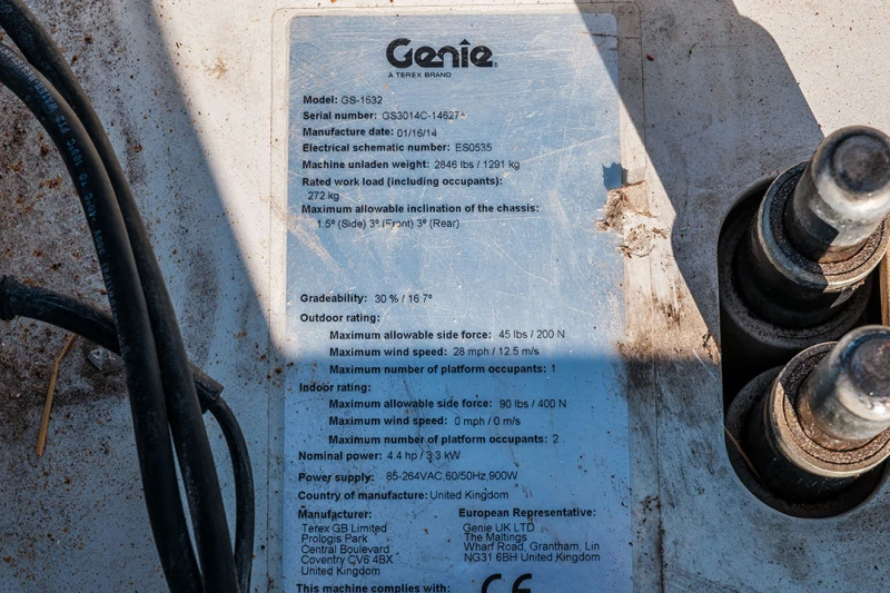 Автовишка Друга марка Genie GS1532, снимка 8 - Индустриална техника - 53147956