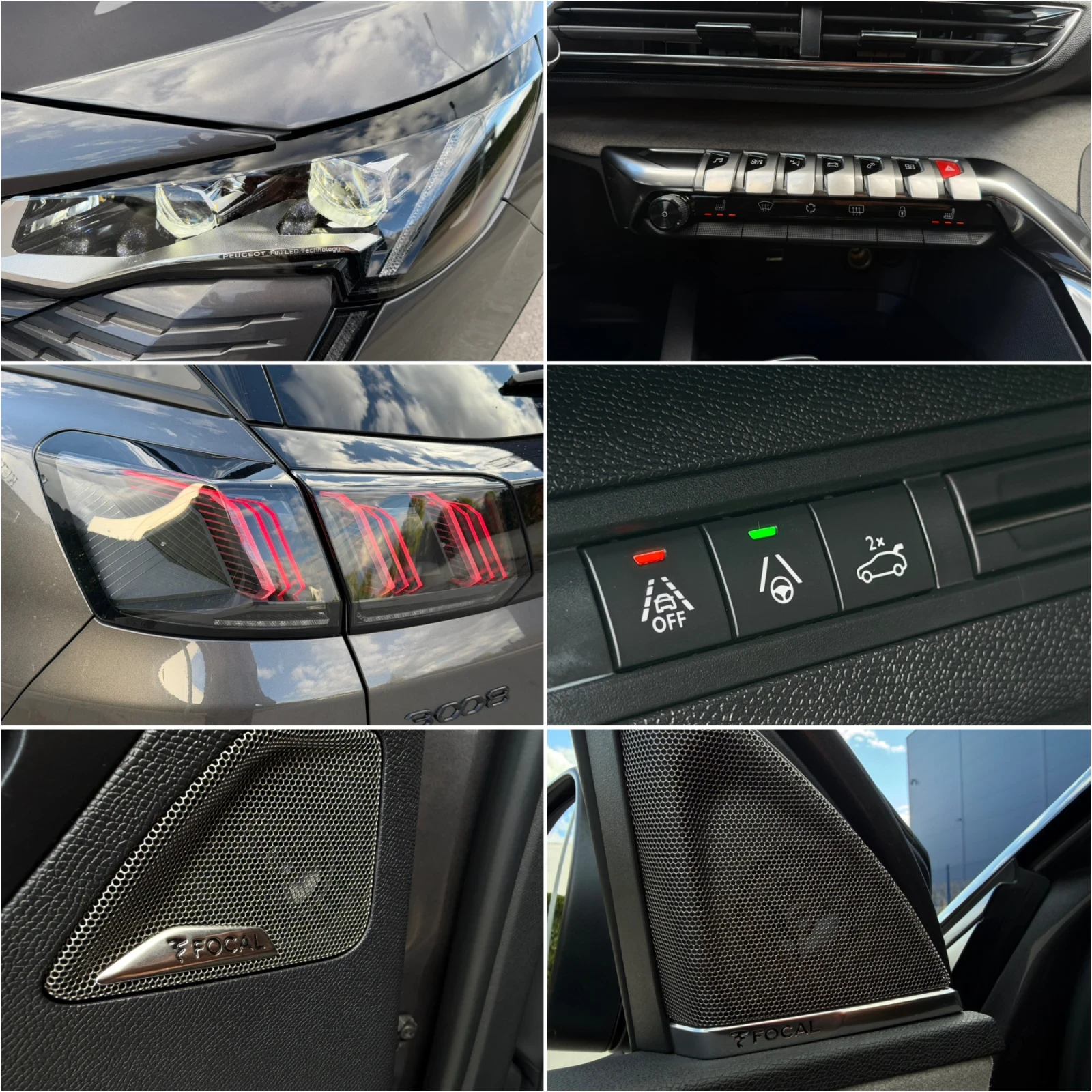 Peugeot 3008 GT-LINE BLACK PACK  N1 ДДС FULL LED 360  , снимка 12 - Автомобили и джипове - 56202005