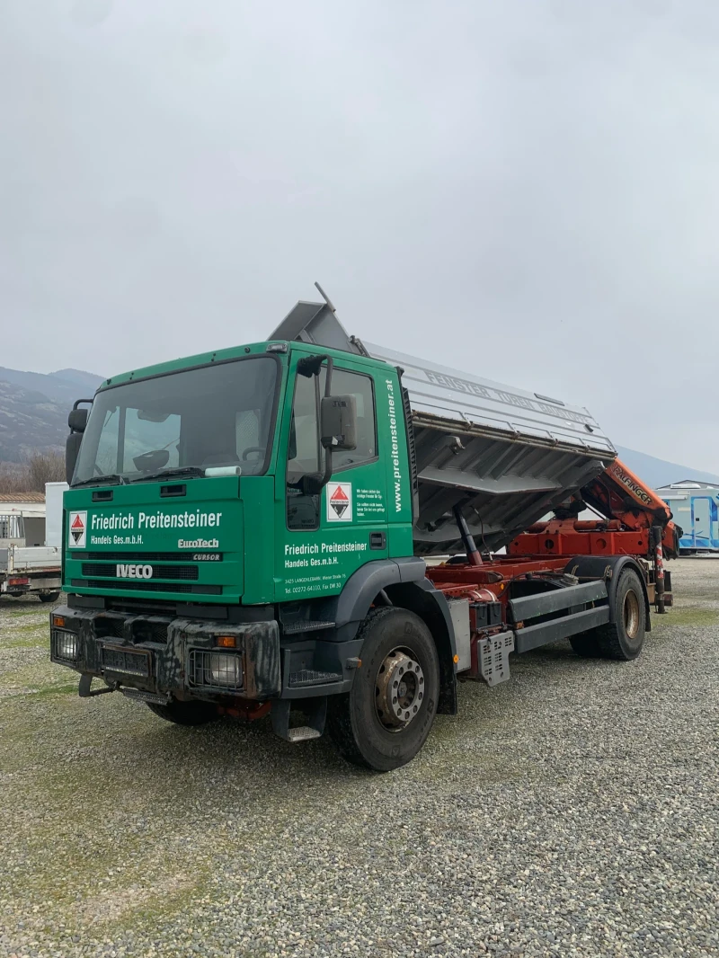 Iveco Eurotech Самосвал с кран, снимка 1 - Камиони - 47215951