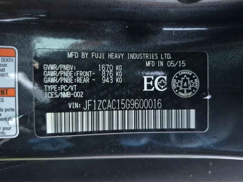 Subaru BRZ * SPORT TECH * CARFAX * ЦЕНА ДО БГ, снимка 9 - Автомобили и джипове - 53192627