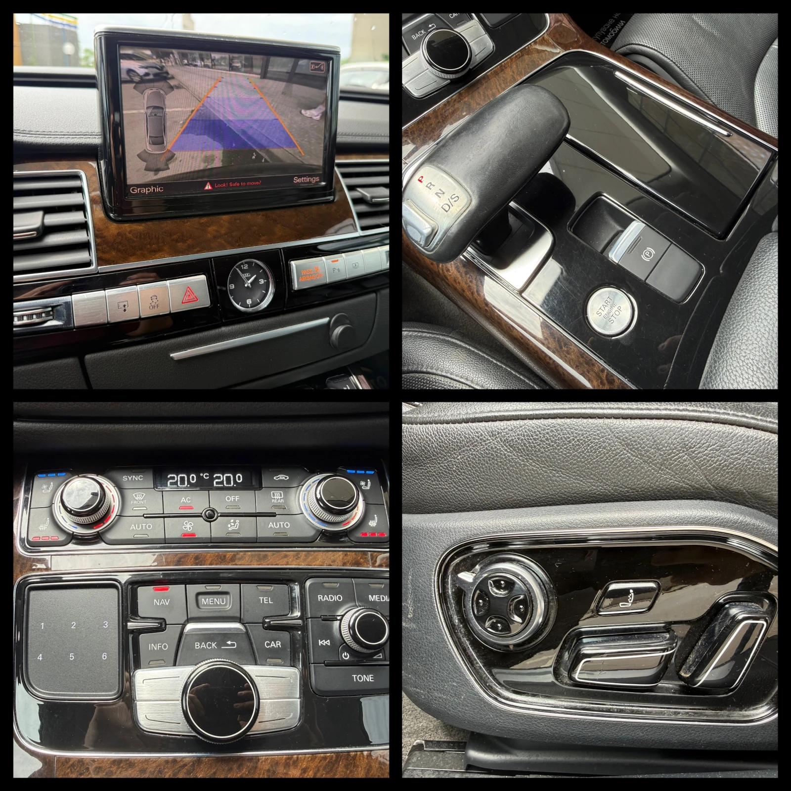 Audi A8 Long 6 МЕСЕЦА ГАРАНЦИЯ/4.2i 370к.с. LED, снимка 14 - Автомобили и джипове - 55184600