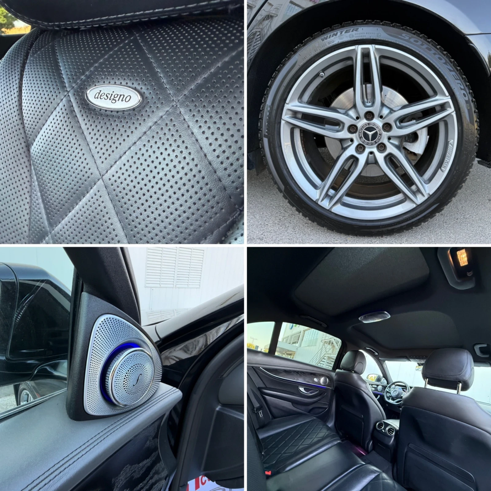 Mercedes-Benz E 350 AMG/DESIGNO/4D-BURMESTER/HuD/PANORAMA/MULTIBEAM, снимка 17 - Автомобили и джипове - 56255609