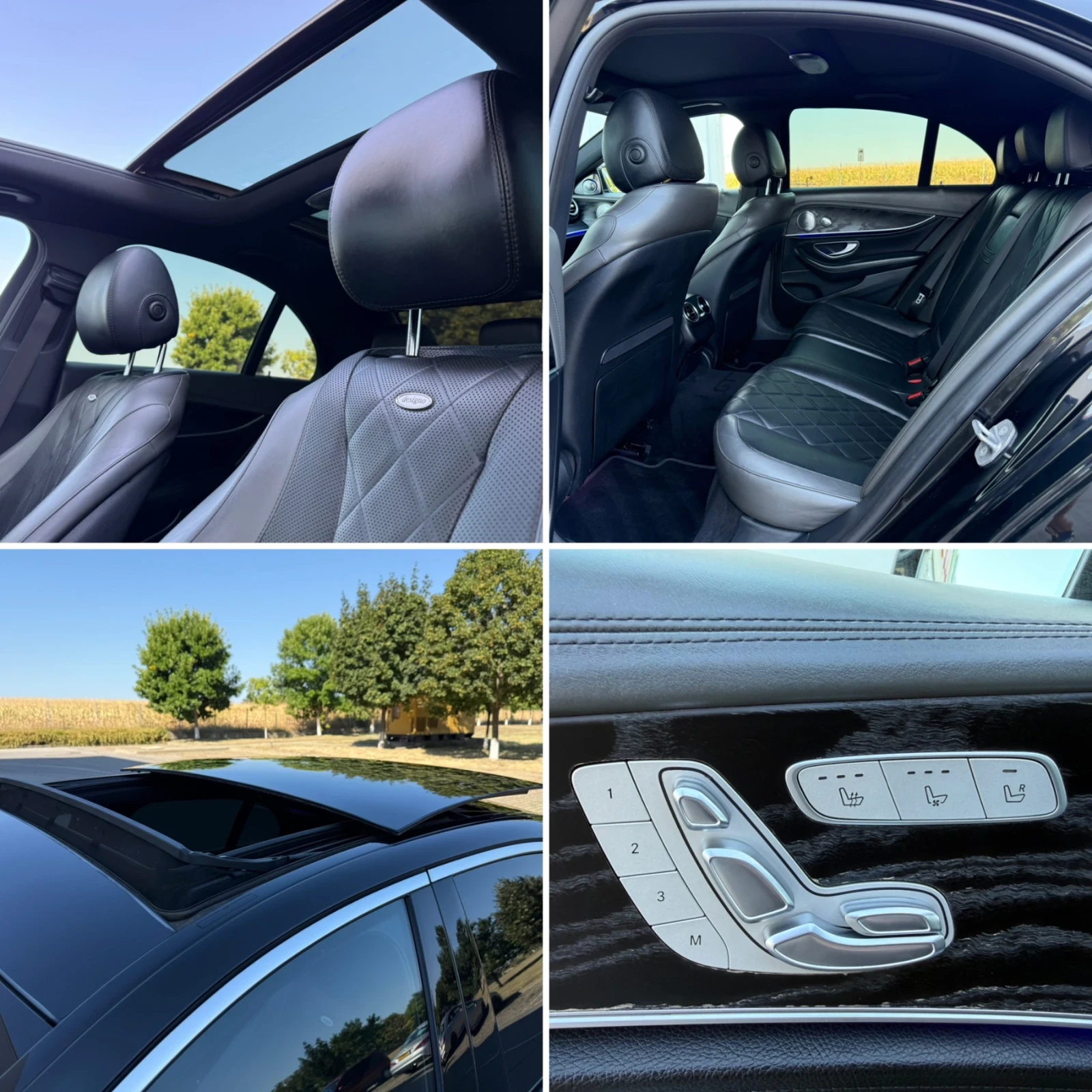 Mercedes-Benz E 350 AMG/DESIGNO/4D-BURMESTER/HuD/PANORAMA/MULTIBEAM, снимка 13 - Автомобили и джипове - 56255609