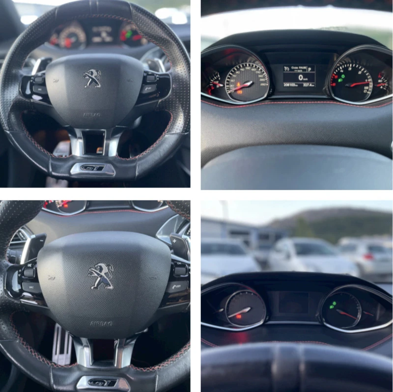 Peugeot 308 GT-2.0BLUEHDI-181K.C-FULL LED-КАМЕРА-НАВИ-ПАРКTP, снимка 11 - Автомобили и джипове - 46788432