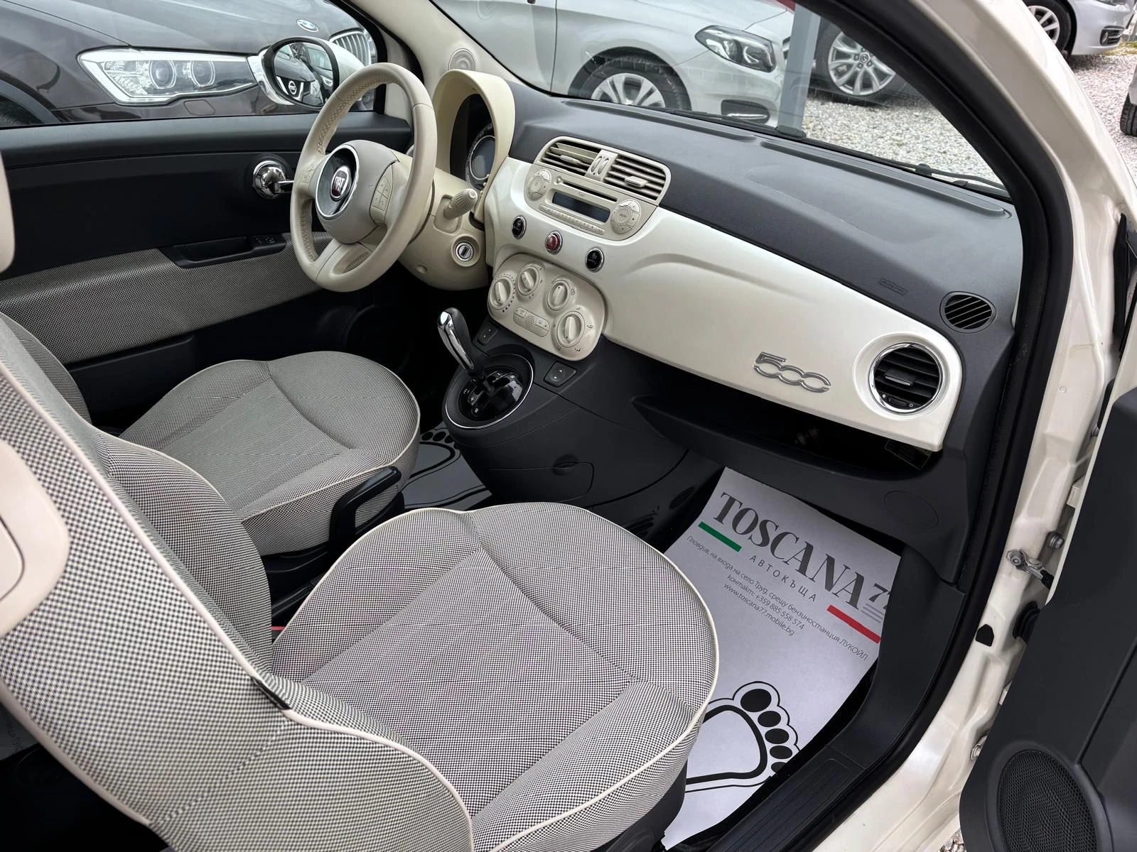 Fiat 500 1.2i* Газ* Автомат* Лизинг, снимка 6 - Автомобили и джипове - 54027905