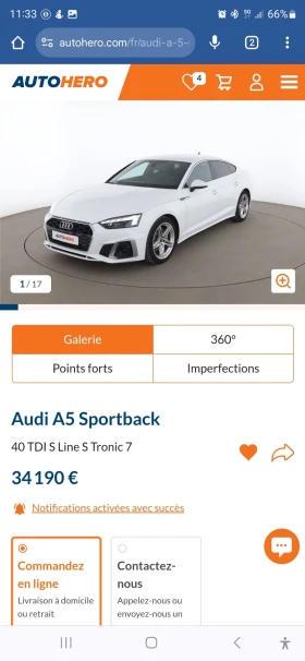 Audi A5 40 tdi S line S Tronic 7, снимка 10