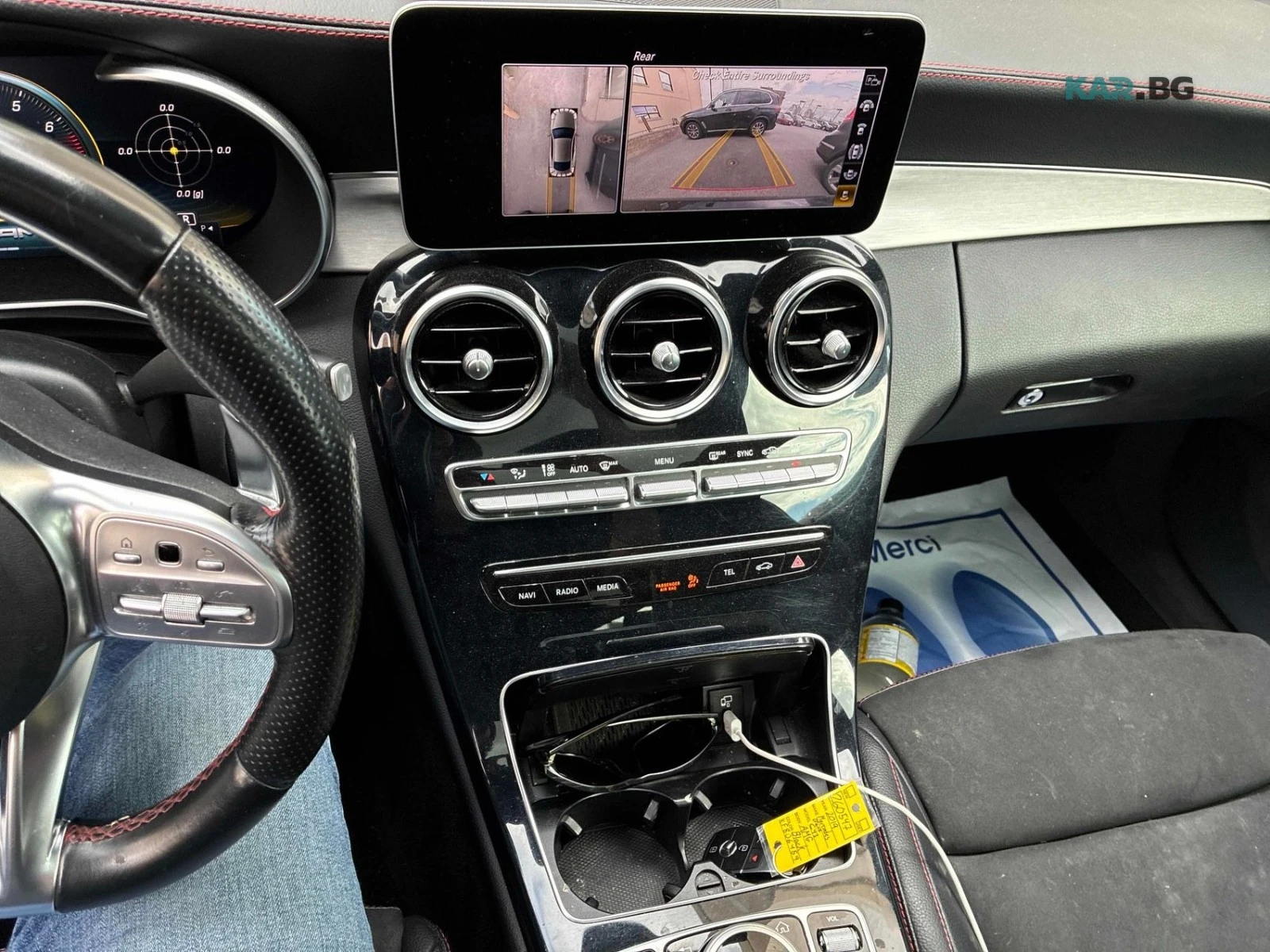 Mercedes-Benz C 43 AMG * 4MATIC* КОЖА* ПОДГРЕВ* ПАНОРАМА* KEYLESS* , снимка 9 - Автомобили и джипове - 54928310