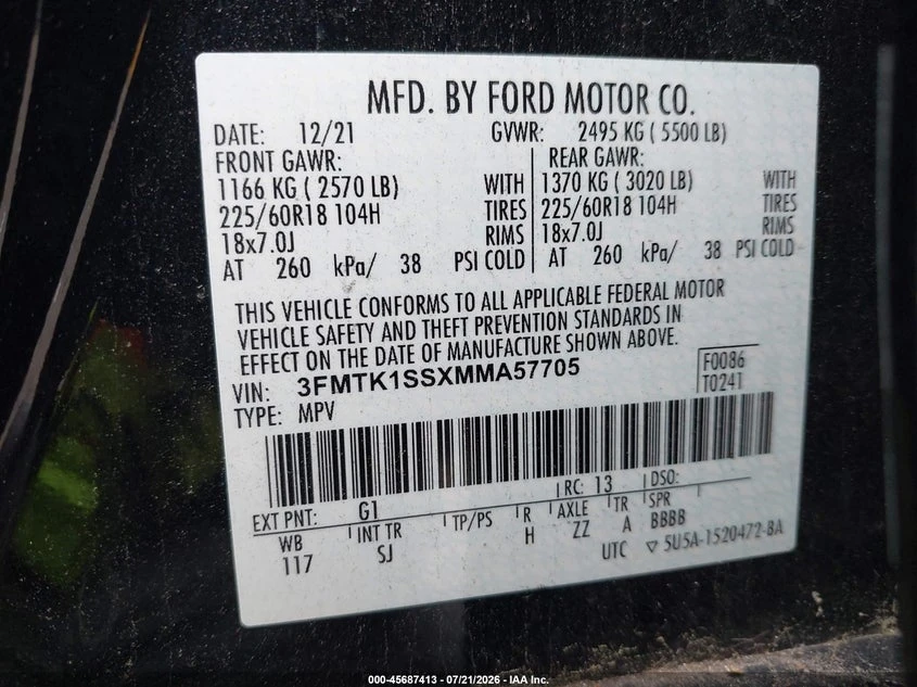 Ford Mustang Mach-E Select, снимка 9 - Автомобили и джипове - 56320135