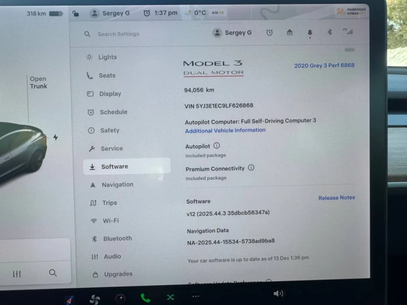 Tesla Model 3 Performance* AWD* АвтоКредит* (ЦЕНА ДО БГ), снимка 13 - Автомобили и джипове - 52796321