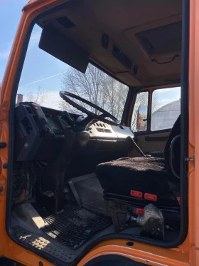 Mercedes-Benz 1114 4х4 тристранен Самосвал + кран Palfinger PK 7000A, снимка 14