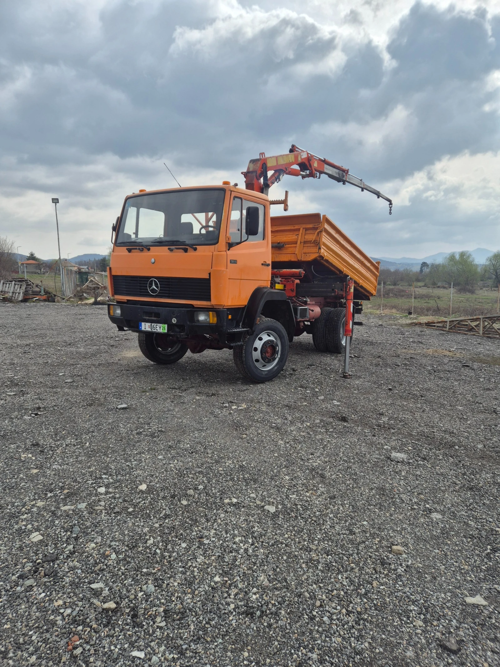 Mercedes-Benz 1114 4�4 ���������� �������� + ���� Palfinger PK 7000A | Mobile.bg � ����������� 4