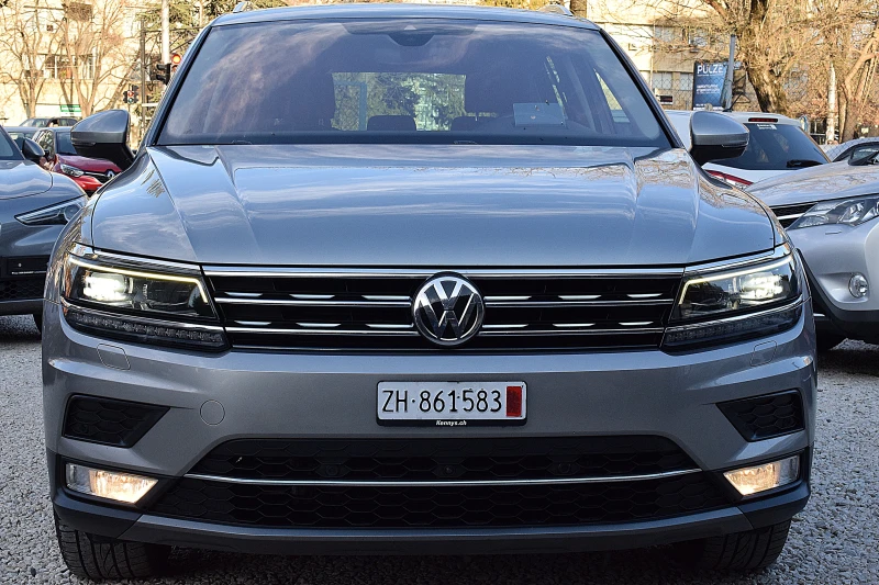 VW Tiguan 2.0ШВЕЙЦАРИЯ-ДИСТРОНИК/КОЖА/НАВИ/LED/LANE ASSIS, снимка 3 - Автомобили и джипове - 49406120