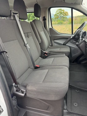 Ford Transit Custom 2.2  TDCi , 9 места, 2x Клима , Сервизна История !, снимка 12